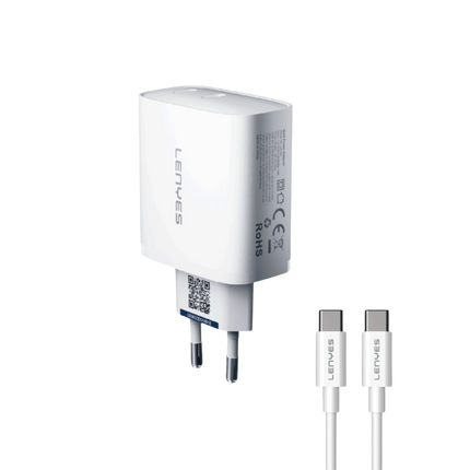 CARGADOR LENYES 65W GAN + CABLE USB C