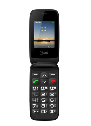TELEFONO SENIOR MICROLAB 9204 SOS 4G LTE BLACK