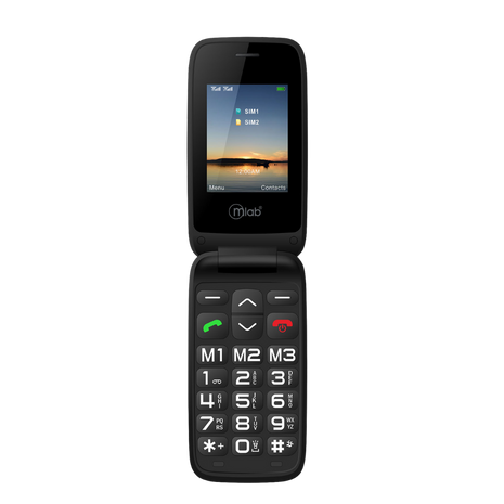 TELEFONO SENIOR MICROLAB 9204 SOS 4G LTE BLACK