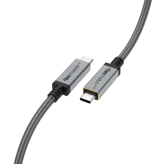 CABLE TECMASTER TIPO-C A TIPO-C REFORZADO V4.0 240W 40 GBPS