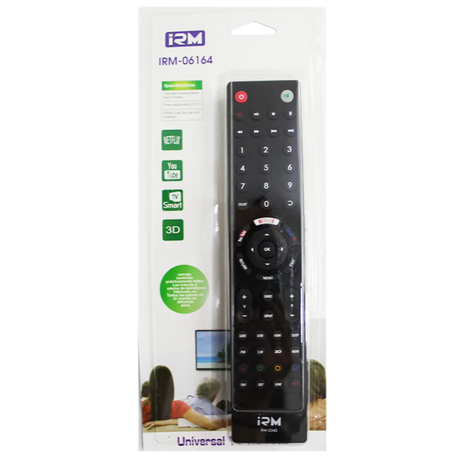 CONTROL REMOTO TV UNIVERSAL IRM - 06164