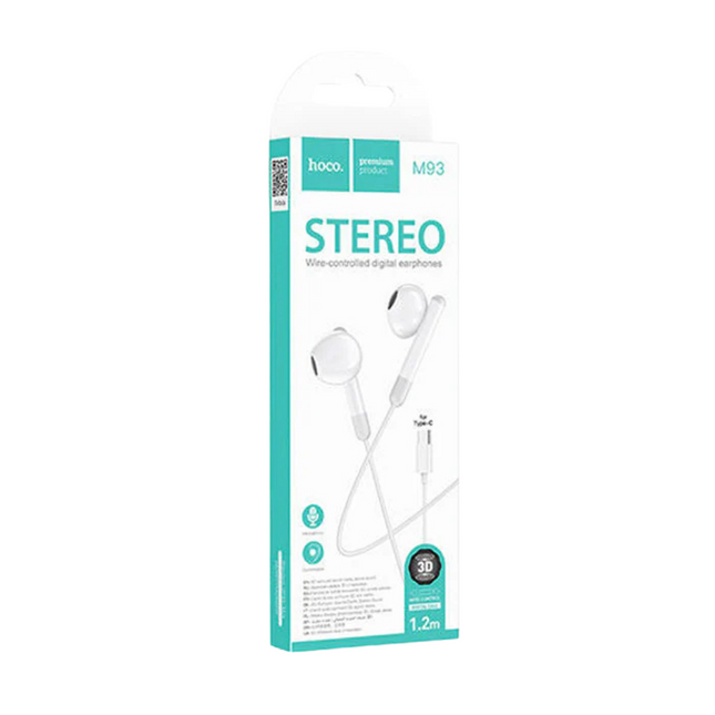 Audífonos Digitales Hoco M93 USB-C Stereo Hi-Fi