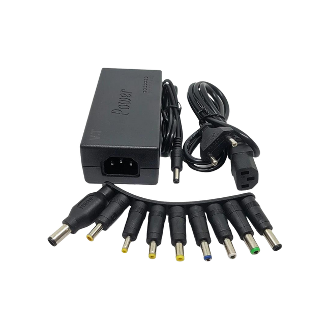 CARGADOR UNIVERSAL DE NOTEBOOK AJUSTABLE 9 CONECTORES 12-24V 120W
