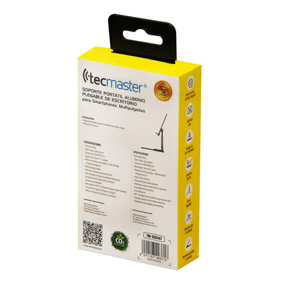 SOPORTE TECMASTER PORTATIL PARA SMARTPHONES DE ESCRITORIO