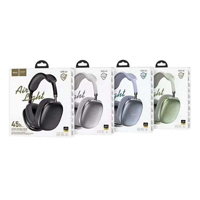 Hoco W35 Air – Audífonos Inalámbricos Over-Ear con Batería de Larga Duración