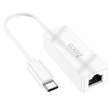 ADAPTADOR ETHERNET HOCO UA22 USB-A / USB-C A RJ45 DE 100 MBPS - Technosun