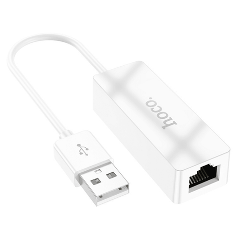 ADAPTADOR ETHERNET HOCO UA22 USB-A / USB-C A RJ45 DE 100 MBPS - Technosun