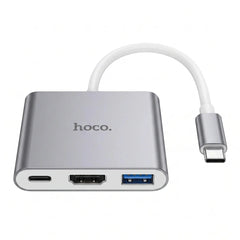 Adaptador Hoco HB14 Hub Tipo C a HDMI y USB 3.0 - Technosun