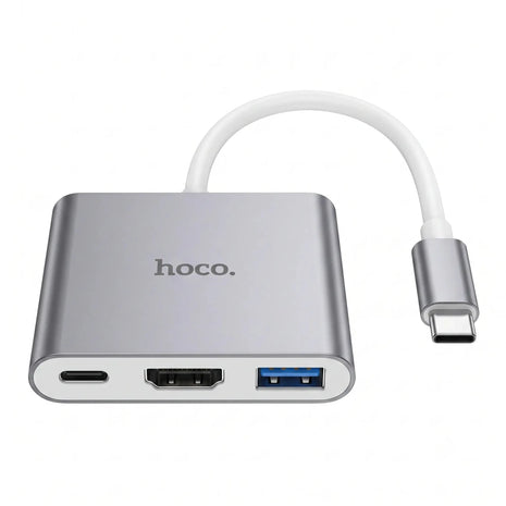 Adaptador Hoco HB14 Hub Tipo C a HDMI y USB 3.0 - Technosun