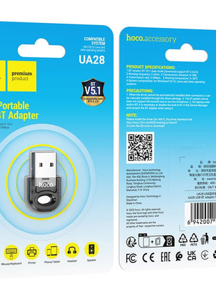 ADAPTADOR HOCO UA28 USB A BLUETOOTH 5.1 - Technosun