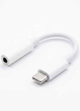 Adaptador USB - C a Jack 3.5mm TREQA CA - 1053 Blanco - Technosun