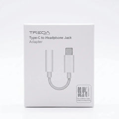 Adaptador USB - C a Jack 3.5mm TREQA CA - 1053 Blanco - Technosun