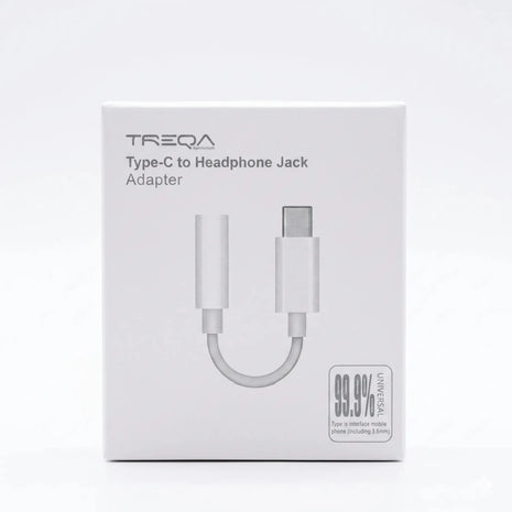 Adaptador USB - C a Jack 3.5mm TREQA CA - 1053 Blanco - Technosun