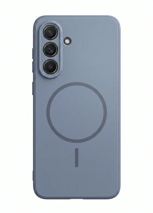 Carcasa protectora flexible para Samsung Galaxy A17 con detalle circular estético en la parte trasera