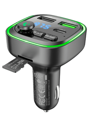 Borofone BC48 – Transmisor Bluetooth para Auto con AUX y Manos Libres - Technosun