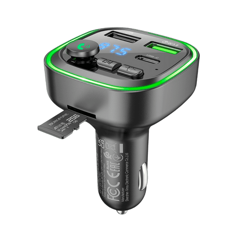 Borofone BC48 – Transmisor Bluetooth para Auto con AUX y Manos Libres - Technosun