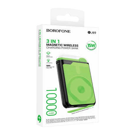 Borofone BJ69 – Cargador Portátil 20.000mAh con Doble Salida USB/USB - C - Technosun