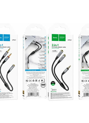 Cable Adaptador de Audio Auxiliar 3.5mm Hoco UPA21 Trenzado - Technosun