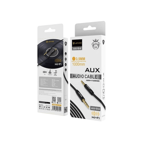 CABLE AUXILIAR LENYES AX - 94 3.5MM 1M - Technosun