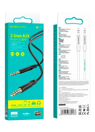 Cable de Audio Borofone BL16 – Auxiliar 3.5 mm para Autos, Parlantes y Audífonos - Technosun