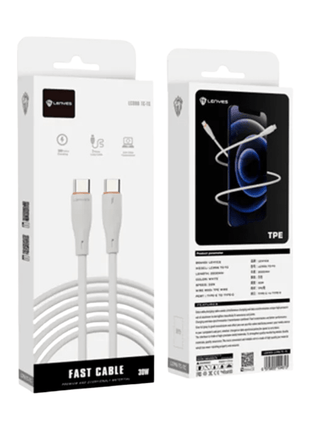 CABLE LENYES USB - C A USB - C 30W 2METROS - Technosun
