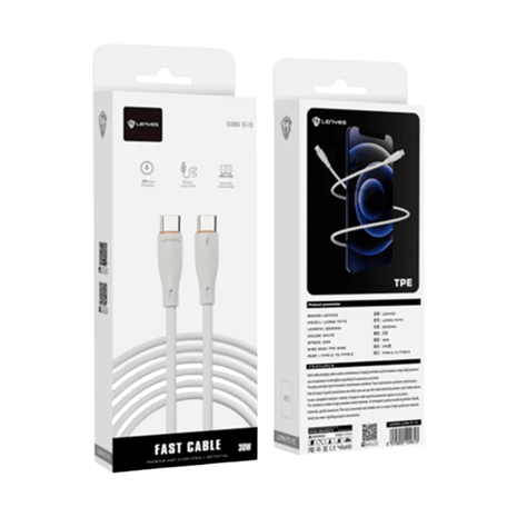 CABLE LENYES USB - C A USB - C 30W 2METROS - Technosun