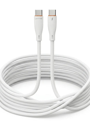 Cable Tipo C a Tipo C Lenyes LC997 30W 3 Metros Blanco - Technosun