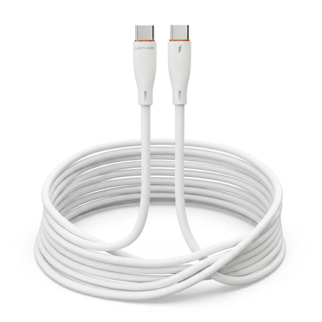 Cable Tipo C a Tipo C Lenyes LC997 30W 3 Metros Blanco - Technosun