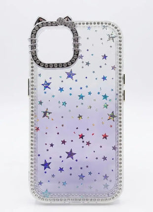 Carcasa Hello Kitty Strass Con Estrellas Para iPhone 14 - Technosun
