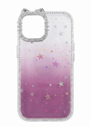 Carcasa Hello Kitty Strass Con Estrellas Para iPhone 15 - Technosun
