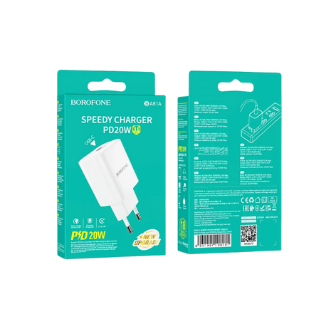 CARGADOR BOROFONE BA81A PD 20W - Technosun