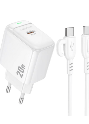 Cargador Borofone BAS43A con Cable Lightning – Carga Rápida para iPhone - Technosun