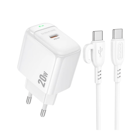 Cargador Borofone BAS43A con Cable Lightning – Carga Rápida para iPhone - Technosun