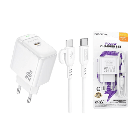 Cargador Borofone BAS43A con Cable Lightning – Carga Rápida para iPhone - Technosun