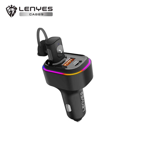 CARGADOR DE AUTO LENYES CA889 25W BT 5.0 + MANOS LIBRES - Technosun