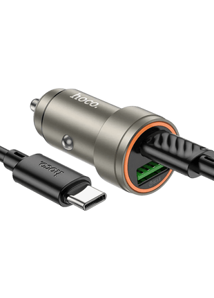 CARGADOR DE AUTOMOVIL HOCO Z57A USB - C PD 30 W + USB QC3.0 - Technosun