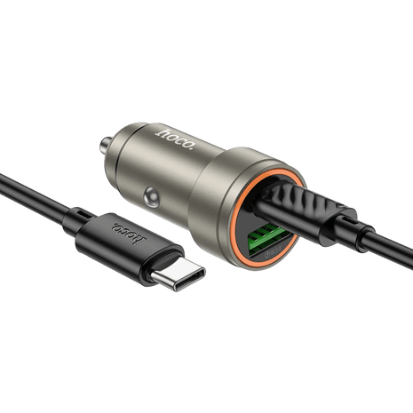 CARGADOR DE AUTOMOVIL HOCO Z57A USB - C PD 30 W + USB QC3.0 - Technosun