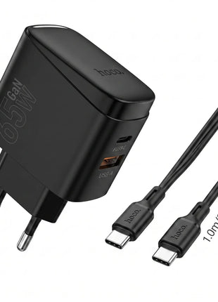 Cargador Hoco CS63A 65W GaN Dual Port + Cable Tipo C - Technosun