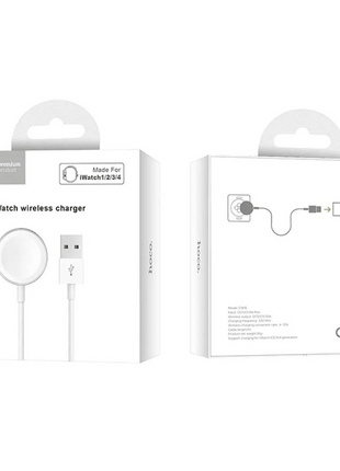 Cargador Inalámbrico Hoco CW16 para Apple Watch - USB - A - Technosun
