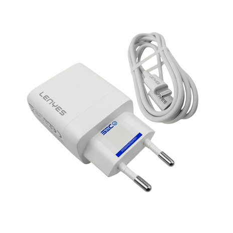 CARGADOR LENYES 20W GAN + CABLE LIGHTNING - Technosun