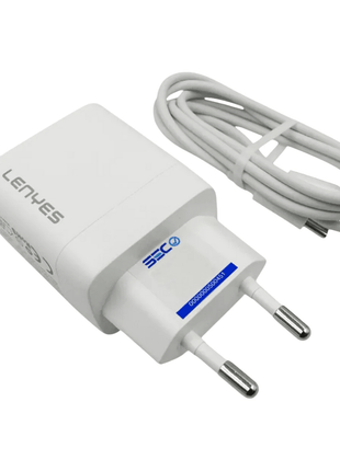 CARGADOR LENYES 20W GAN + CABLE USB C - Technosun
