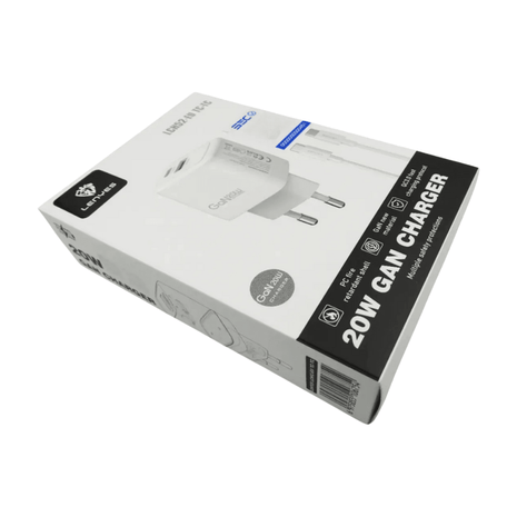 CARGADOR LENYES 20W GAN + CABLE USB C - Technosun