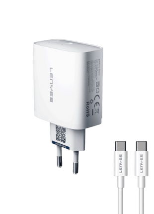 CARGADOR LENYES 65W GAN + CABLE USB C - Technosun
