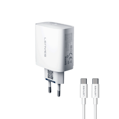 CARGADOR LENYES 65W GAN + CABLE USB C - Technosun