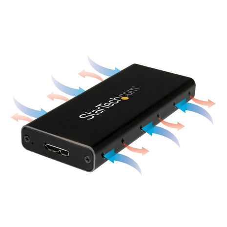 Cofre M.2 SATA StarTech.com USB - C 3.1 Gen 2 - Negro - Technosun