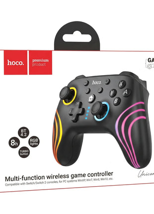 Control Inalámbrico Hoco GA2 Unicorn RGB para Nintendo Switch 1 y 2 - Technosun