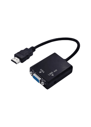 CONVERSOR HDMI A VGA 1080P FULL HD CABLE AUXILIAR - Technosun