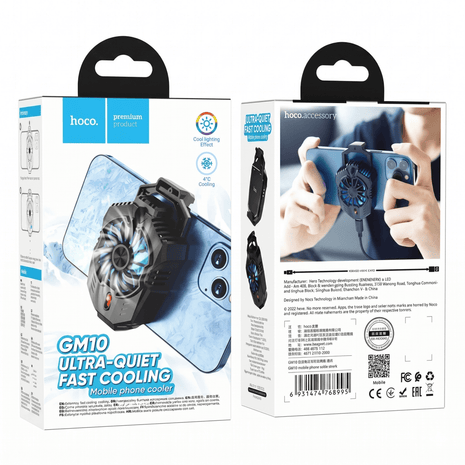 Cooler Celular Gamer Hoco GM10 Ventilador Silencioso - Technosun