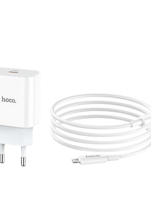 Hoco C76A Plus 20W – Cargador Rápido iPhone con Cable 1 Metro - Technosun
