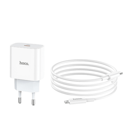Hoco C76A Plus 20W – Cargador Rápido iPhone con Cable 1 Metro - Technosun